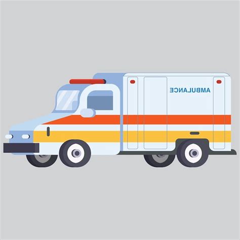 Premium Vector Cartoon Style Ambulance Icon Design Illustration