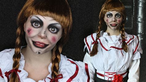 Creepy Doll Makeup Tutorial Annabelle The Conjuring Youtube
