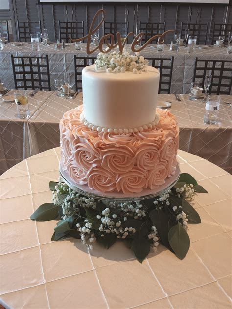 In my mind, i pictured something simple, elegant, and decorated with fresh wedding cakes also should have a thick central wooden dowel, which helps keep the tiers centered. Jessa cake - two tier buttercream wedding cake with smooth ...