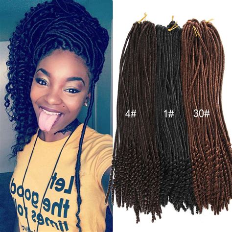 The truth of the matter is that getting voluminous hair can be v. 2020 Straight Goddess Locs Crochet Hair Faux Locs With ...