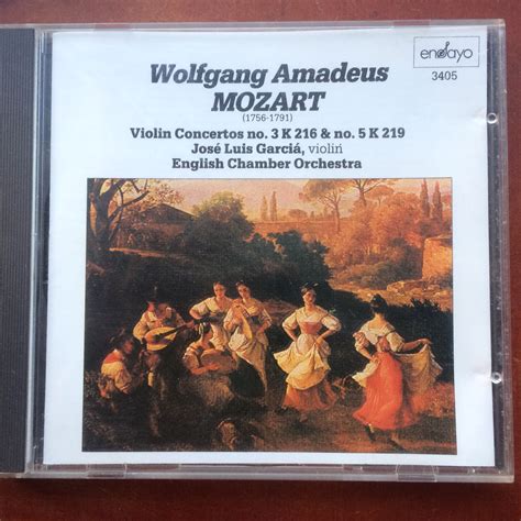Mozart Violin Concertos 3 And 5 José Luis Garciá And English Chamber Orchestra Cd Het Plaathuis