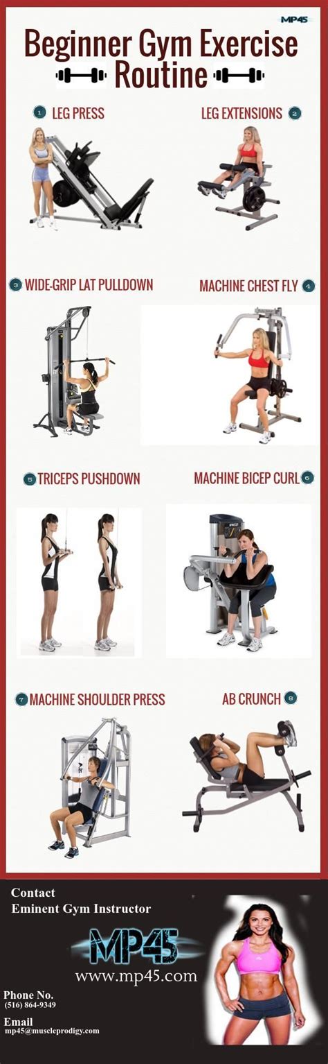 Gym Exercise Routine Fitness Gym Gym For Beginners Workout Gym