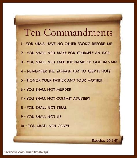 Exodus 20 Ten Commandments Catholicfit