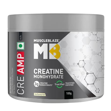 MuscleBlaze Creatine Monohydrate CreAMP Trustified Certified Creatine