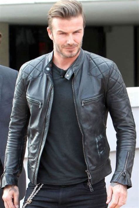 David Beckham Leather Jacket In Usacanadauk And Australia Free Shipping