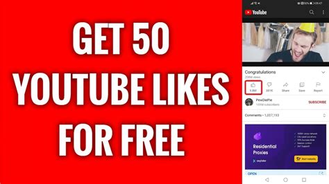 How To Get 50 Youtube Likes For Free Youtube