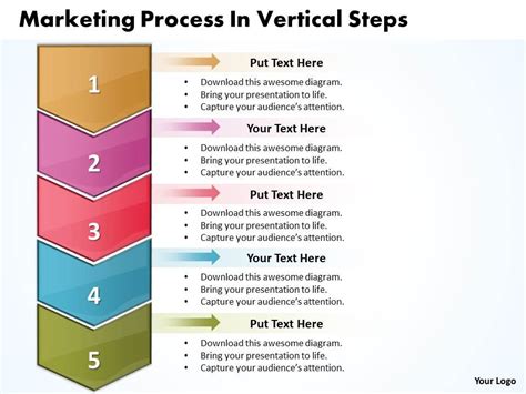 At creativeworks marketing, we know that for your business to be successful, you need to know who you are, how you are unique, who your audience is, and what your customers value before you can creative effective marketing material. Business PowerPoint Templates marketing process vertical ...