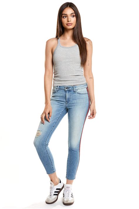 Hailey Mid Rise Cropped Skinny Edition Cropped Skinny Jeans Skinny