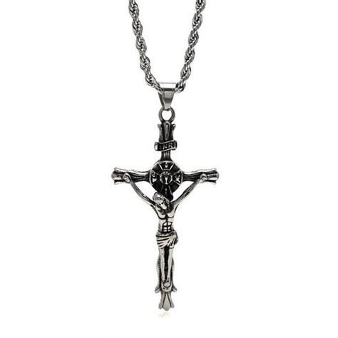 Https Misjewelry Com Religious Crucifix Pendant Stainless Steel