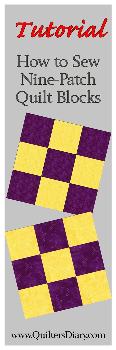 This Weeks Easy Quilt Block Is Made Of Nine Small Fabric