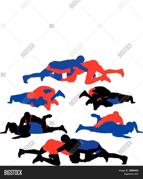 Wrestling Vector Vector And Photo Free Trial Bigstock