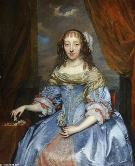 Artwork Replica Portrait Of A Lady In A Blue Satin Dress By Gonzales