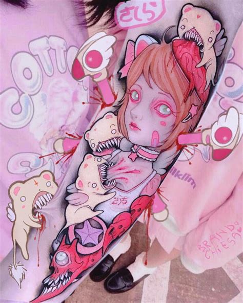 Artist Mixes Anime With Pastel Gore In These Unique