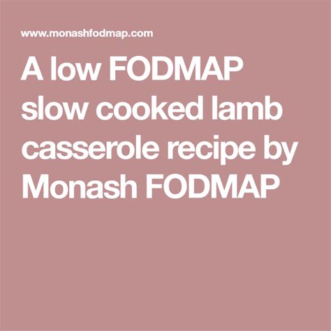 Slow Cooked Lamb Casserole Recipe Lamb Casserole Recipes Lamb