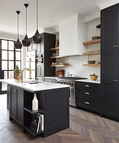 22 Beautiful Black Kitchens That Are Trending Hot The Cottage Market