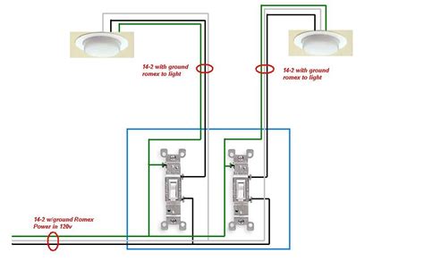 The schematic is nice and simple to visualise the principal of how this works but is little help when it coms to actually wiring this up in real life!! CIRCUIT DIAGRAM FOR 2 WAY LIGHT SWITCH - Diagram