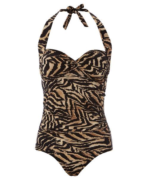 Animal Print Bodysculpt Swimsuit Women George At Asda Women