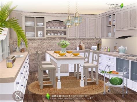 The Sims Resource Coastal Kitchen By Simcredible Sims 4