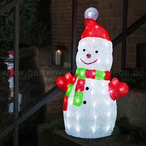 Weitere ideen zu weihnachtsbeleuchtung, garten kaufen, weihnachten. LED Acryl-Schneemann 50cm - leuchtender Schneemann ...