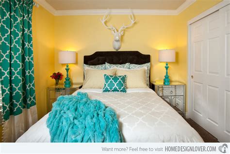 15 Gorgeous Grey Turquoise And Yellow Bedroom Designs