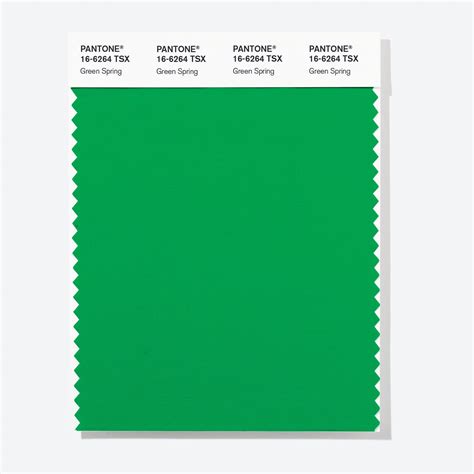 Pantone Polyester Swatch Card 16 6264 Tsx Green Spring Columbia Omni