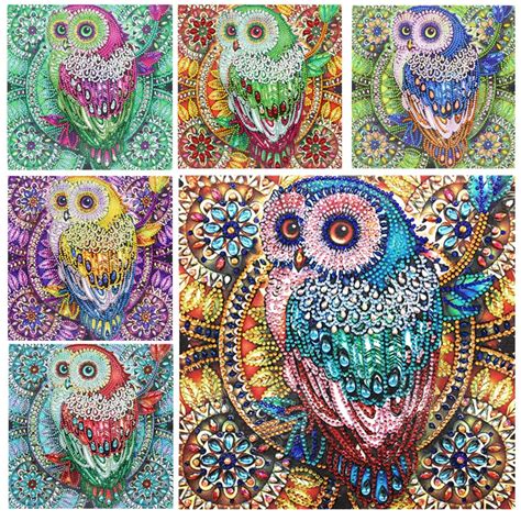 Decorative Owl Partial Diamond Painting Artlian Gallery