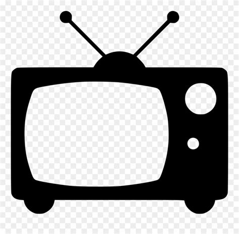 Download Television Black And White Old Tv Icon Clipart 490437