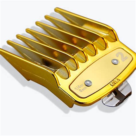 Gold 8 Sizes Guide Comb Sets Hair Trimmer Attachment Clipper Hair