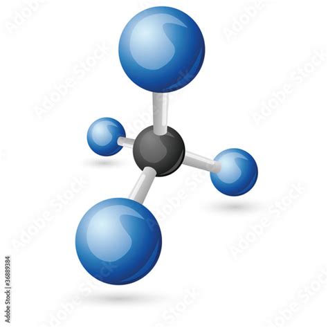 Ch4 Methane Molecule Stock Image And Royalty Free Vector Files On