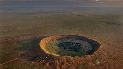 Western Australia Meteorite Impact Crater Near Halls Creek 2017 Bing
