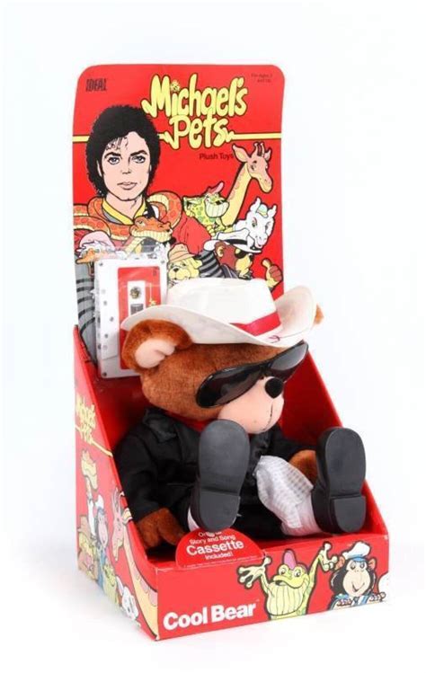 Michael Jackson Signed Cool Bear Plush Toy Current Price 1600