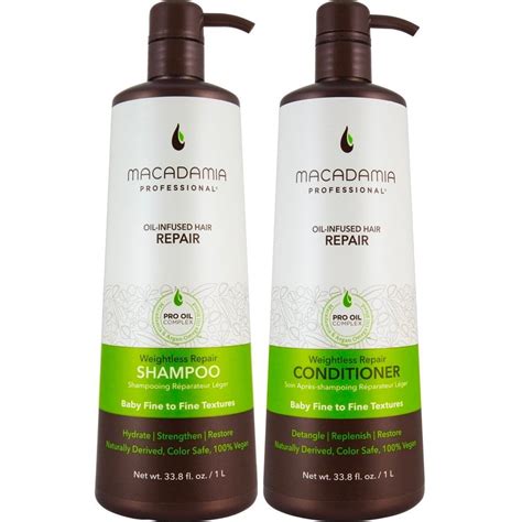 Macadamia Professional Weightless Repair Shampoo Conditioner Twin 2 X