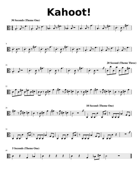 Kahoot Viola Solo Sheet Music For Viola Download Free In Pdf Or Midi