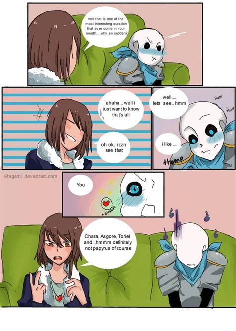 someone you like us frans comic pg 2 by kitagami on deviantart comic undertale sans x frisk