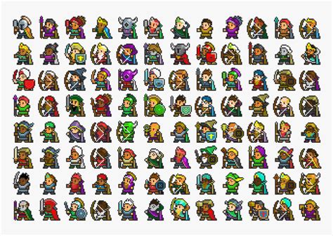 Rpg Pixel Art Characters Hd Png Download Kindpng Fb