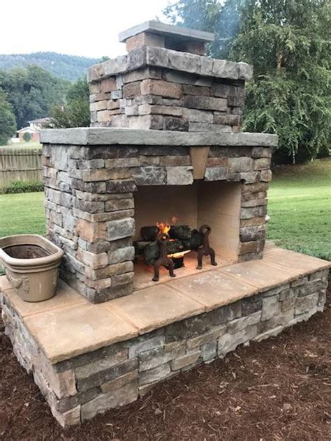 Pima Ii Diy Outdoor Fireplace Construction Plan Diy Outdoor