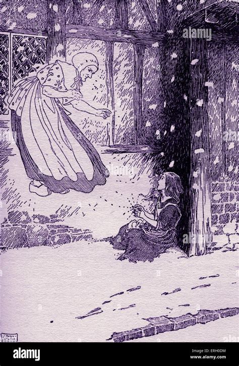 hans christian andersen s fairy tale the little match girl caption reads she struck another