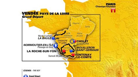Découvrez également le parcours de ce tour mais aussi le classement général de l'édition 2021 de la grande boucle, qui désignera le futur maillot jaune du. Imprimer La Carte Du Tour De France 2019 | tourismstyle.co