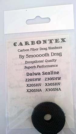 Daiwa Sealine 20 30 Carbontex Drag Washers W8 Pre Cut Carbontex
