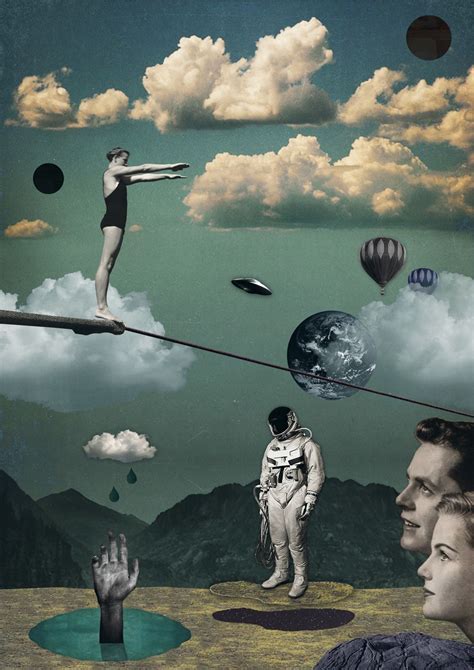 Alienation Surreal Art Collage Illustration Surreal Collage