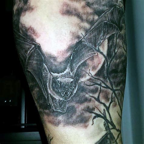 50 Bat Tattoo Designs For Men Manly Nocturnal Design Ideas