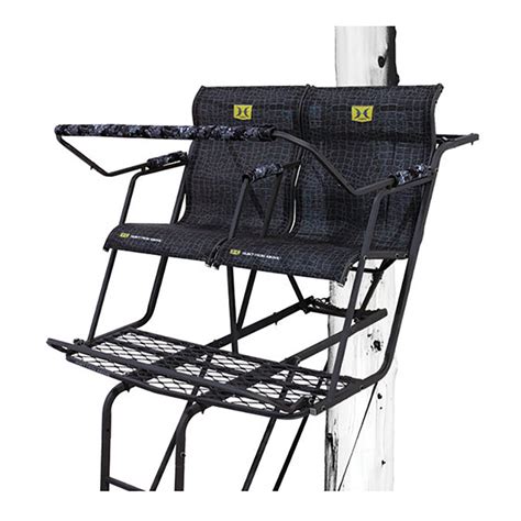 Hawk Big Denali Durable Steel 18 2 Man Ladder Tree Stand With Safe