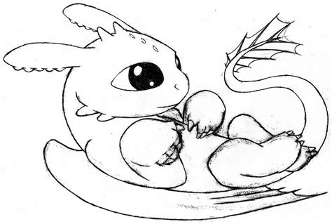 Pics Of Baby Toothless The Dragon Coloring Pages How To Train