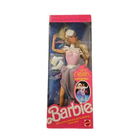 ice capades 50th anniversary barbie 7365 1989 unbenutzt teilweise geöffnete box 74299073656 ebay