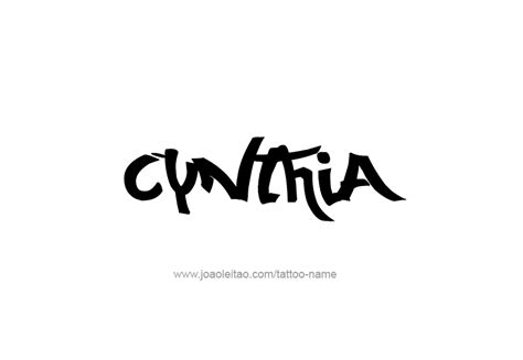 Tattoo Design Name Cynthia Calligraphy Name Name Tattoo Designs Name