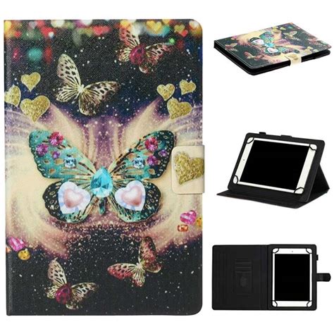 Universal Stylish Series Tablet Folio Case 8 Butterflies