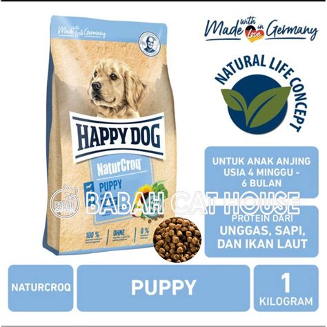 Jual Happy Dog Naturcroq Puppy 1kg Dog Food Hd Makanan Anak Anjing