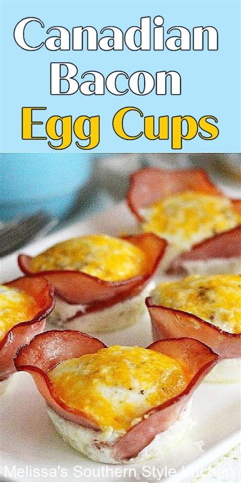 Canadian Bacon Egg Cups Breakfast Cups Recipe Canadian Bacon Egg