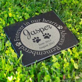 Allow to set up by covering with plastic film, and misting or watering them periodically. Personalized Engraved Pet Memorial Stone Paw Circle Diy Pet Headstones