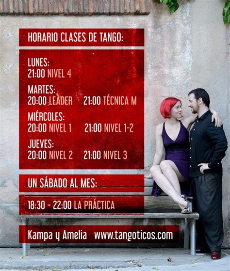 Horarios De Las Clases De Tango Tango En Barcelona